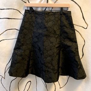 J Crew Mid Length Black Skirt
